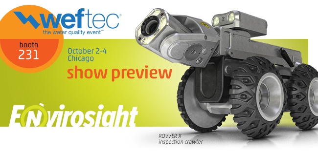 Find Envirosight at Booth 231 during WEFTEC